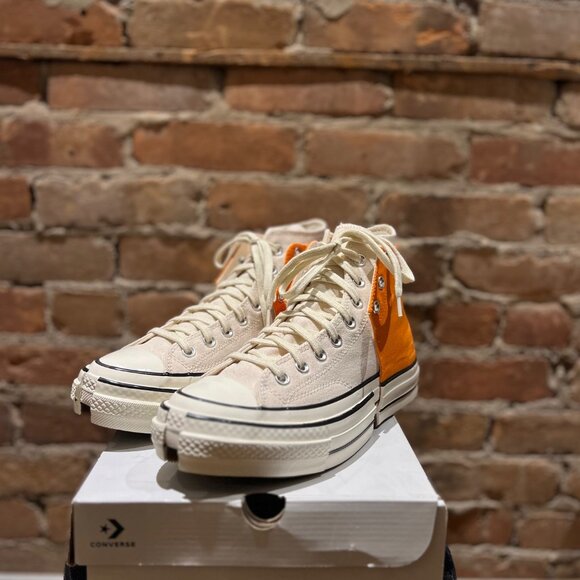 Converse Chuck 70 2-in-1 High by Feng Chen Wang – Orange/Natural – US Men's 8 - Picture 1 of 6